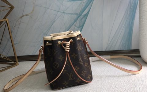 lv 路易威登  M41346 Monogram帆布老花Nano noe Lockit手袋